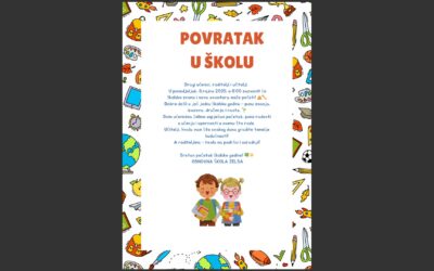 Prvi dan u novoj školskoj godini 2025./26.