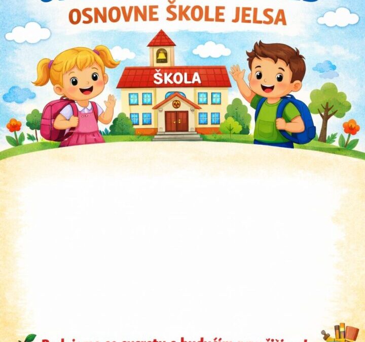 Upisi u prvi razred osnovne škole u školskoj godini 2026./2027. – OBAVIJEST